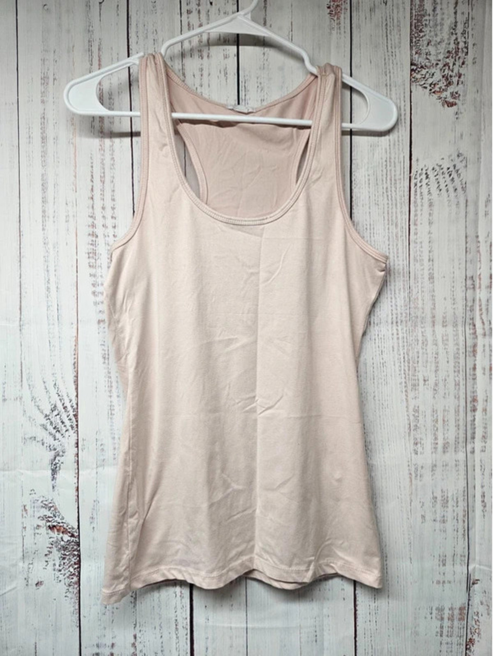 Ardene Women’s Medium Blush Nude Racerback Tank Top Basic Stretch Layering
